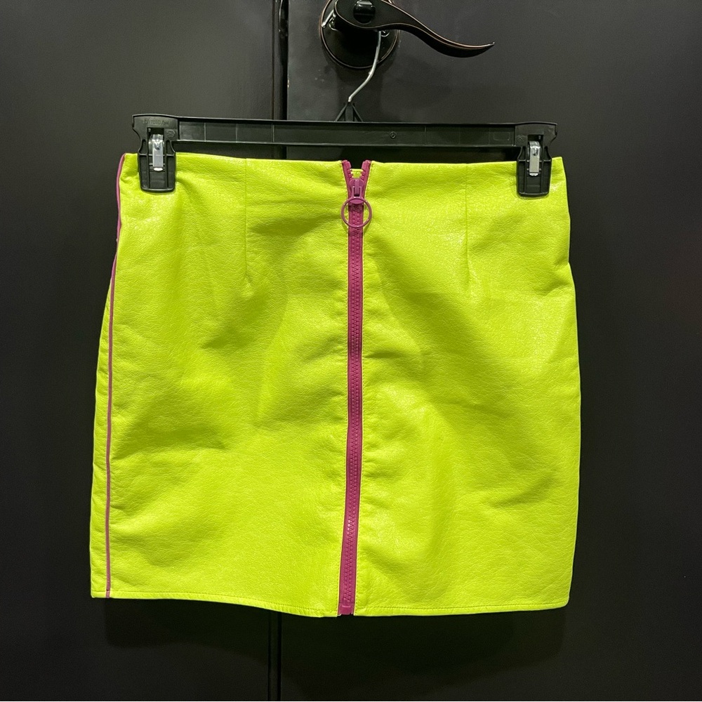 Urban Outfitters Yellow and Pink Mini Pencil Skirt